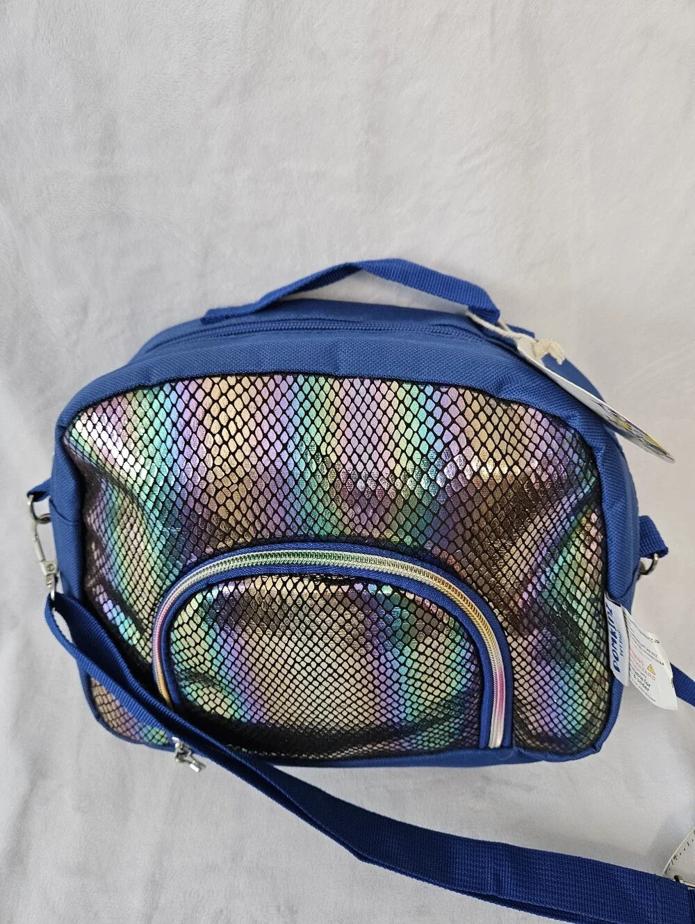 Blue Iridescent Crossbody Bag - Stylish Women's Shoulder Bag